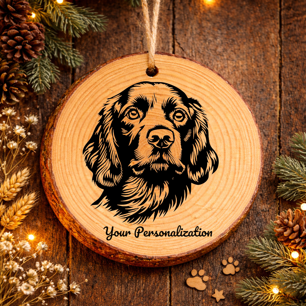 Boykin Spaniel Dog Ornament – Rustic Wooden Keepsake