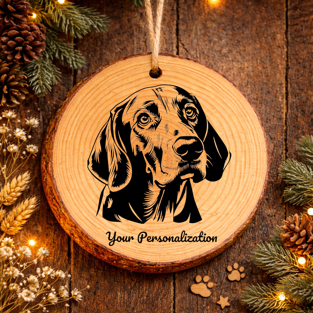 Bracco Italiano Dog Ornament – Rustic Wooden Keepsake
