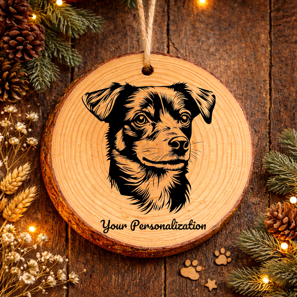 Danish-Swedish Farmdog Dog Ornament – Rustic Wooden Keepsake