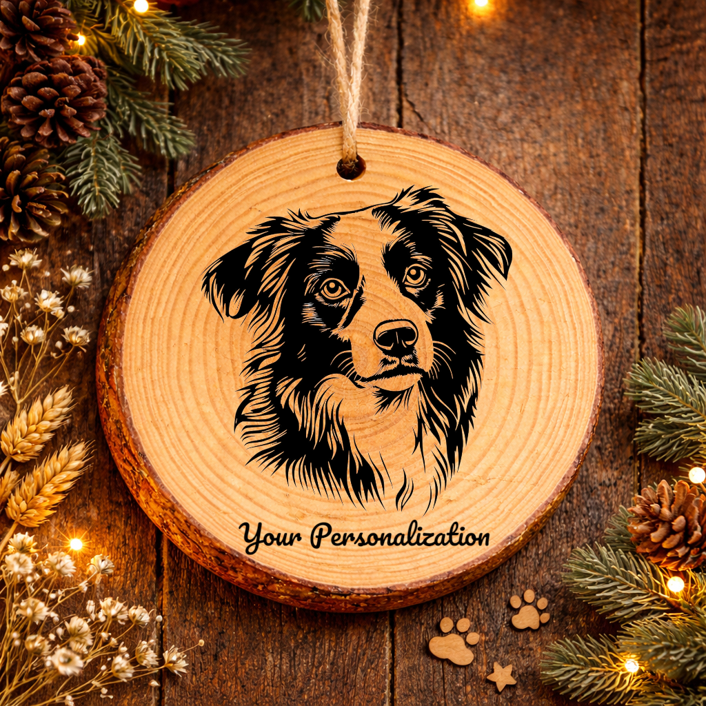 Kooikerhondje Dog Ornament – Rustic Wooden Keepsake