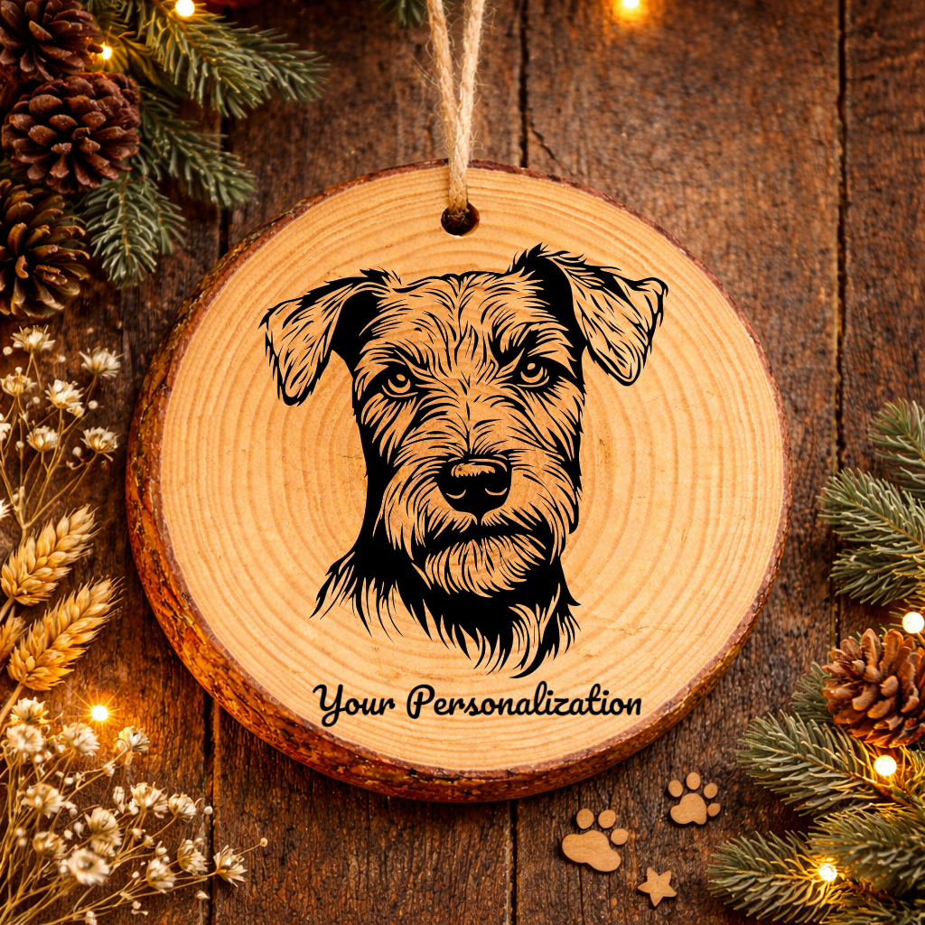 Lakeland Terrier Dog Ornament – Rustic Wooden Keepsake