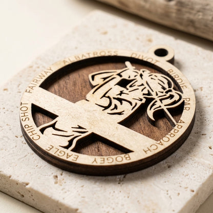 Personalized Golf Ornament - Female