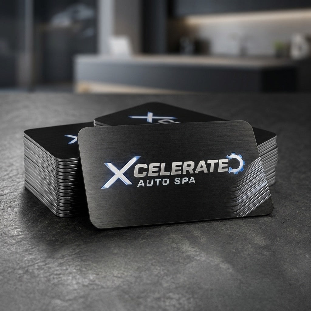 Custom Metal Logo Business Cards