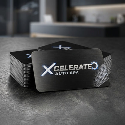 Custom Metal Logo Business Cards