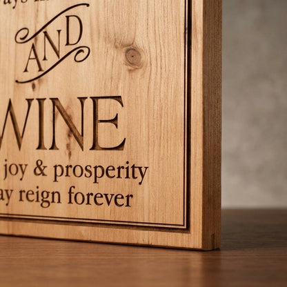 Bread Salt and Wine Blessing Sign