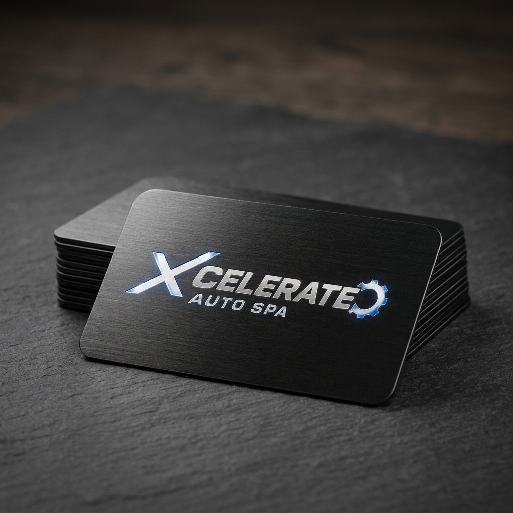 Custom Metal Logo Business Cards