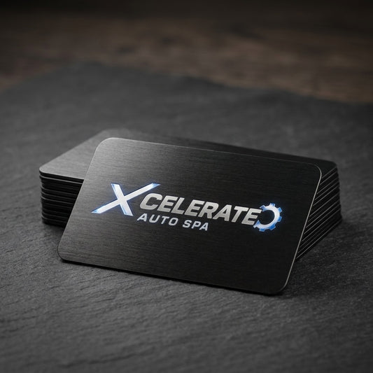 Custom Metal Logo Business Cards