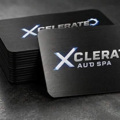 Custom Metal Logo Business Cards
