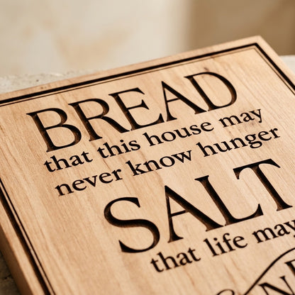 Bread Salt and Wine Blessing Sign