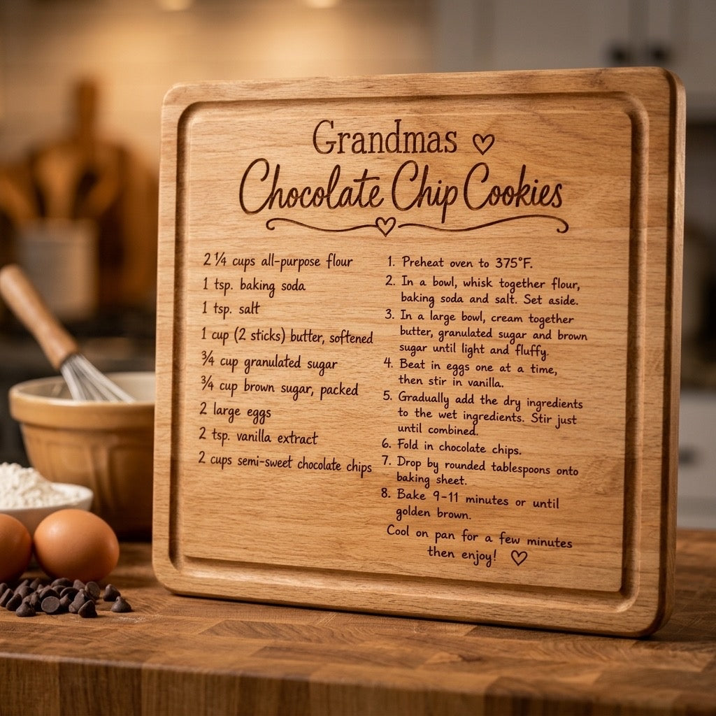 Grandma’s Cookies Recipe Serving Board