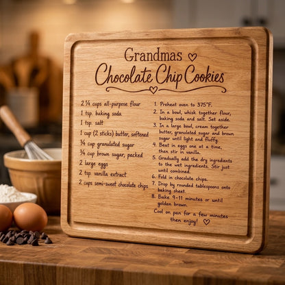 Grandma’s Cookies Recipe Serving Board