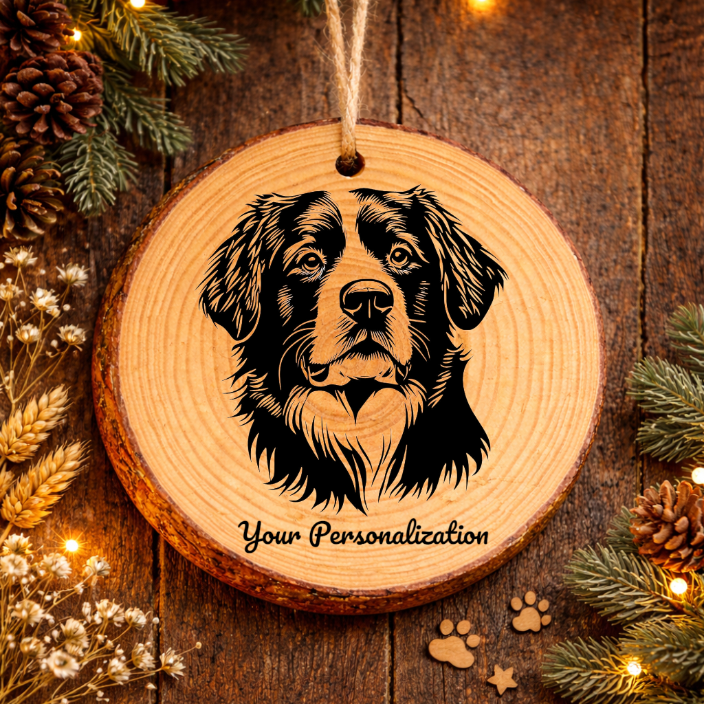 Appenzeller Sennenhund Dog Ornament – Rustic Wooden Keepsake