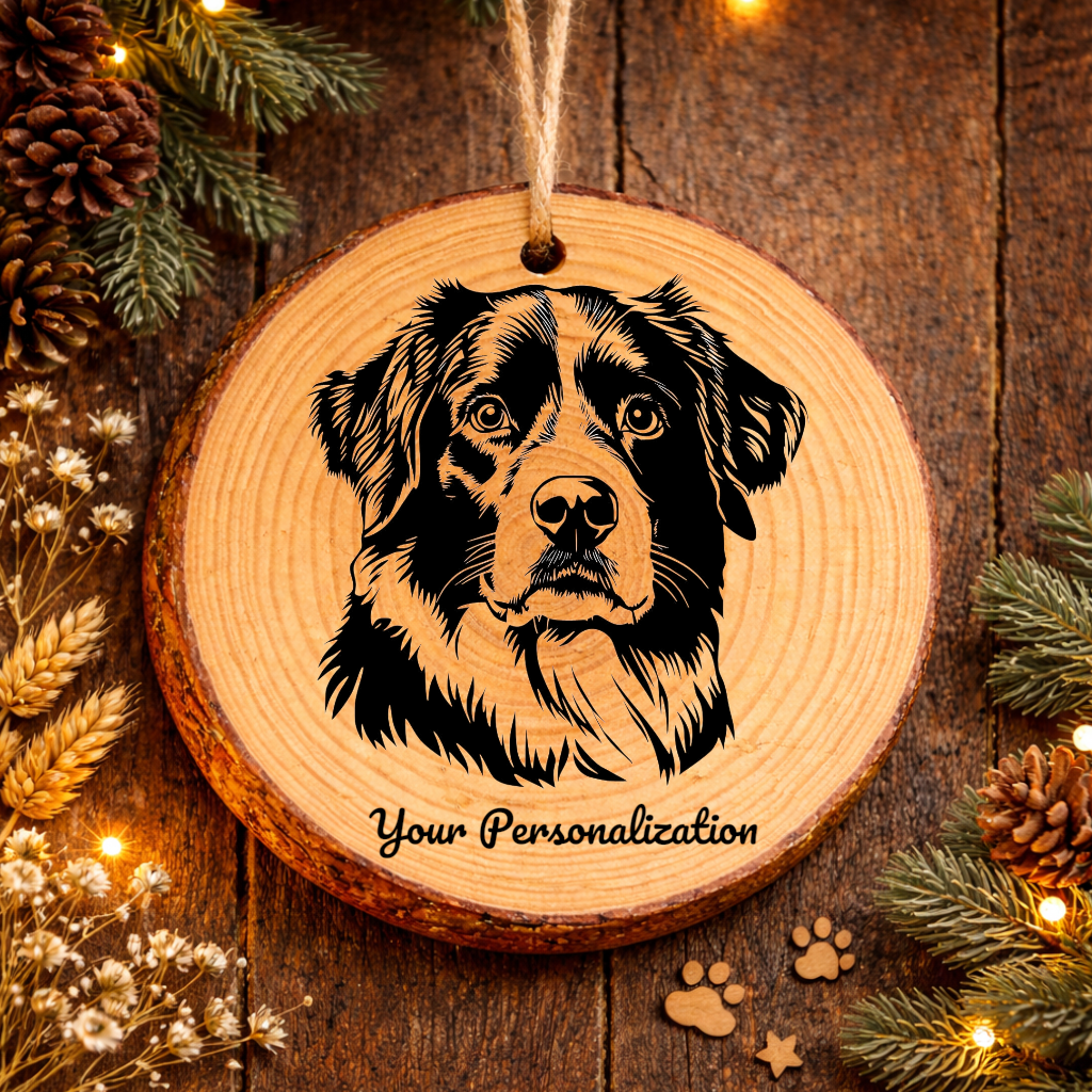 Appenzeller Sennenhund Dog Ornament – Rustic Wooden Keepsake