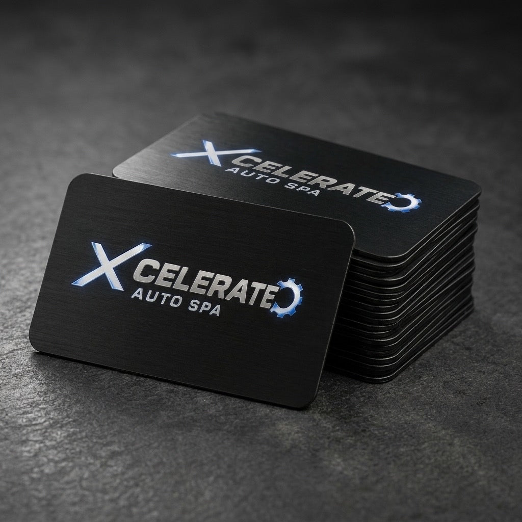 Custom Metal Logo Business Cards