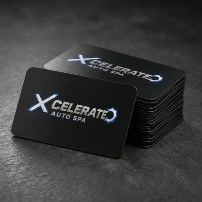 Custom Metal Logo Business Cards