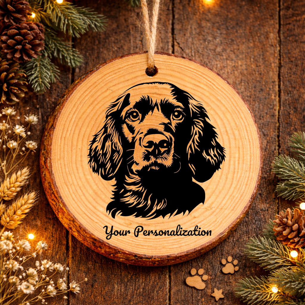 Boykin Spaniel Dog Ornament – Rustic Wooden Keepsake