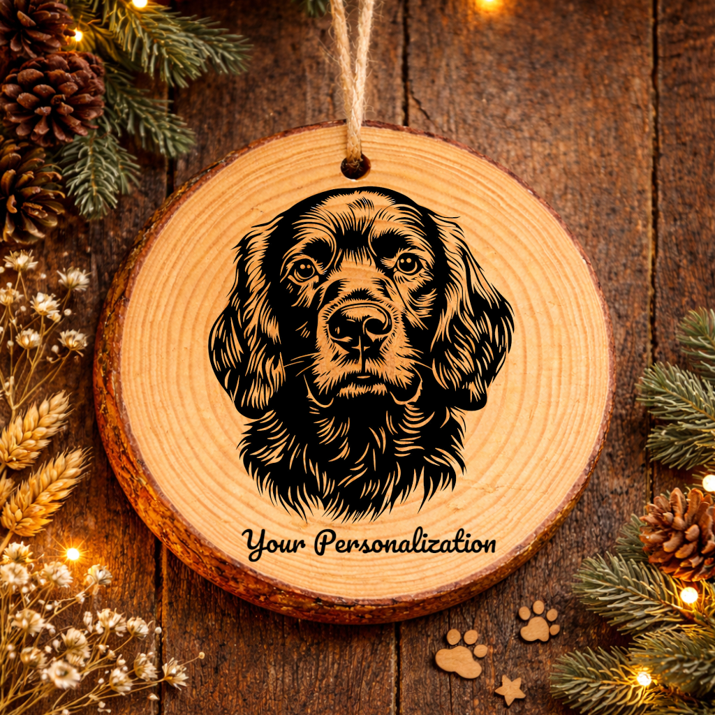 Boykin Spaniel Dog Ornament – Rustic Wooden Keepsake