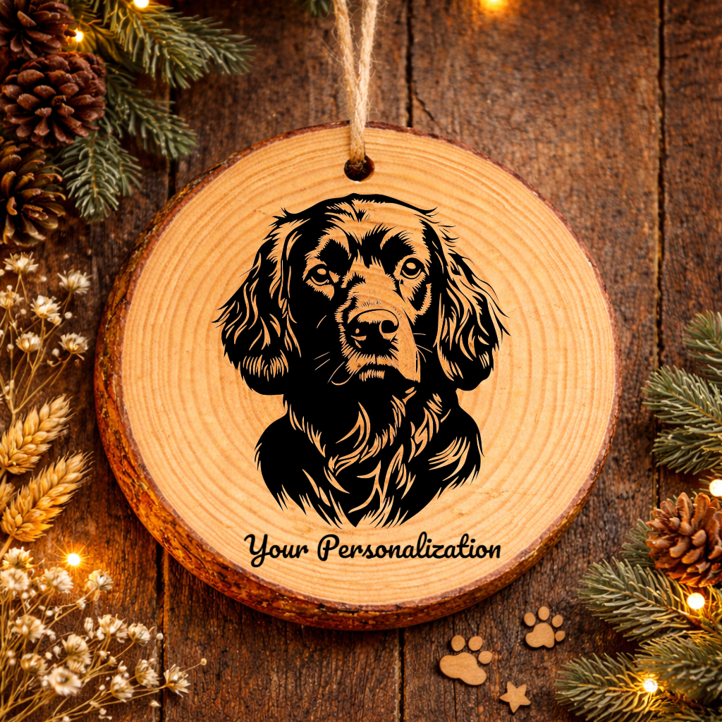 Boykin Spaniel Dog Ornament – Rustic Wooden Keepsake