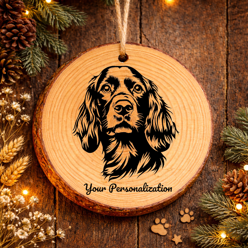 Boykin Spaniel Dog Ornament – Rustic Wooden Keepsake