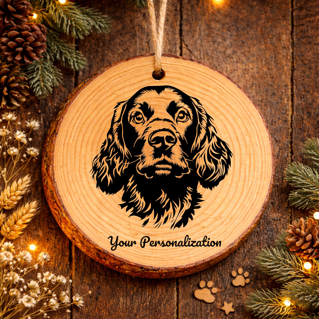 Boykin Spaniel Dog Ornament – Rustic Wooden Keepsake