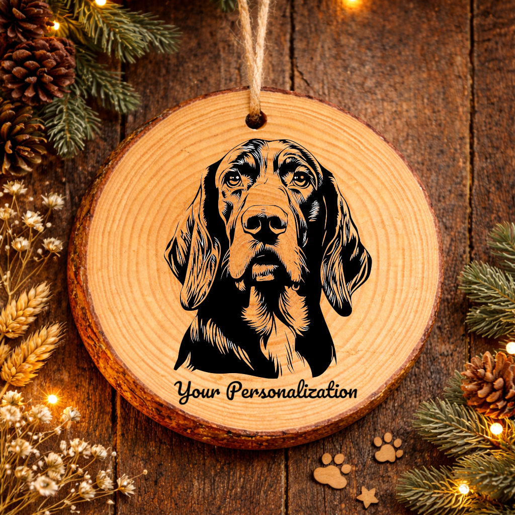 Bracco Italiano Dog Ornament – Rustic Wooden Keepsake