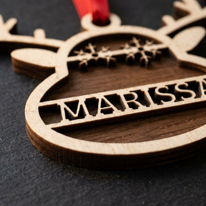 Personalized Reindeer Name Ornament