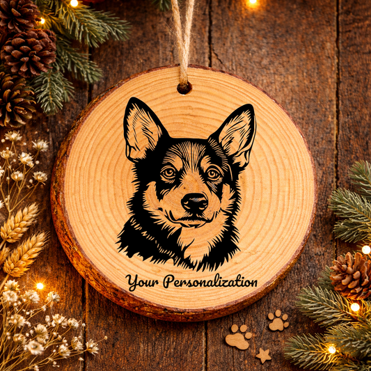 Canaan Dog Dog Ornament – Rustic Wooden Keepsake