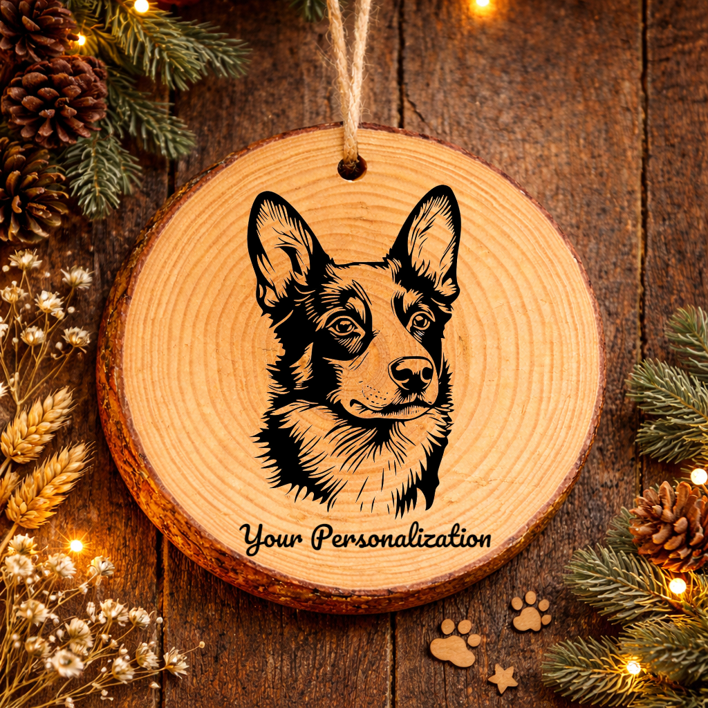 Canaan Dog Dog Ornament – Rustic Wooden Keepsake