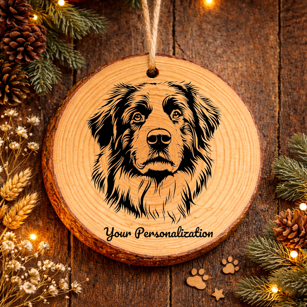 Central Asian Shepherd Dog Dog Ornament – Rustic Wooden Keepsake