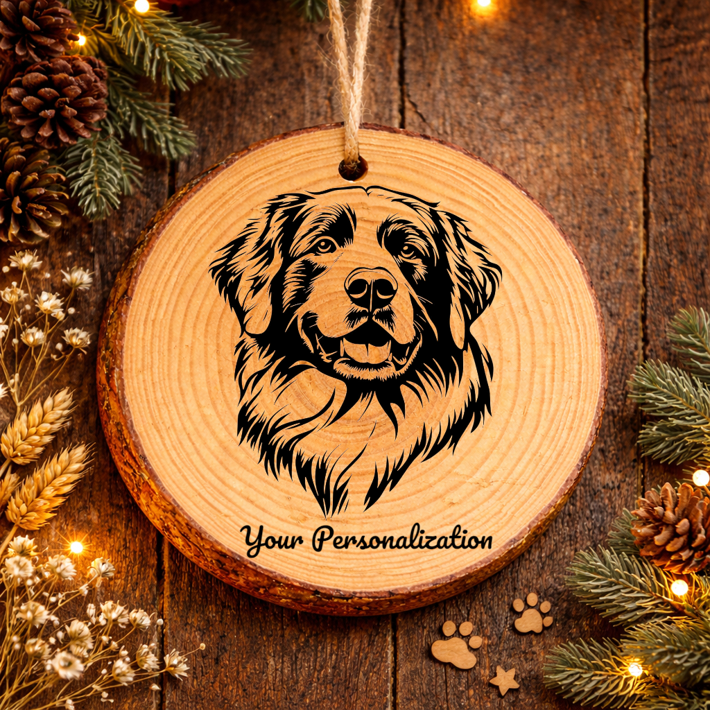 Central Asian Shepherd Dog Dog Ornament – Rustic Wooden Keepsake