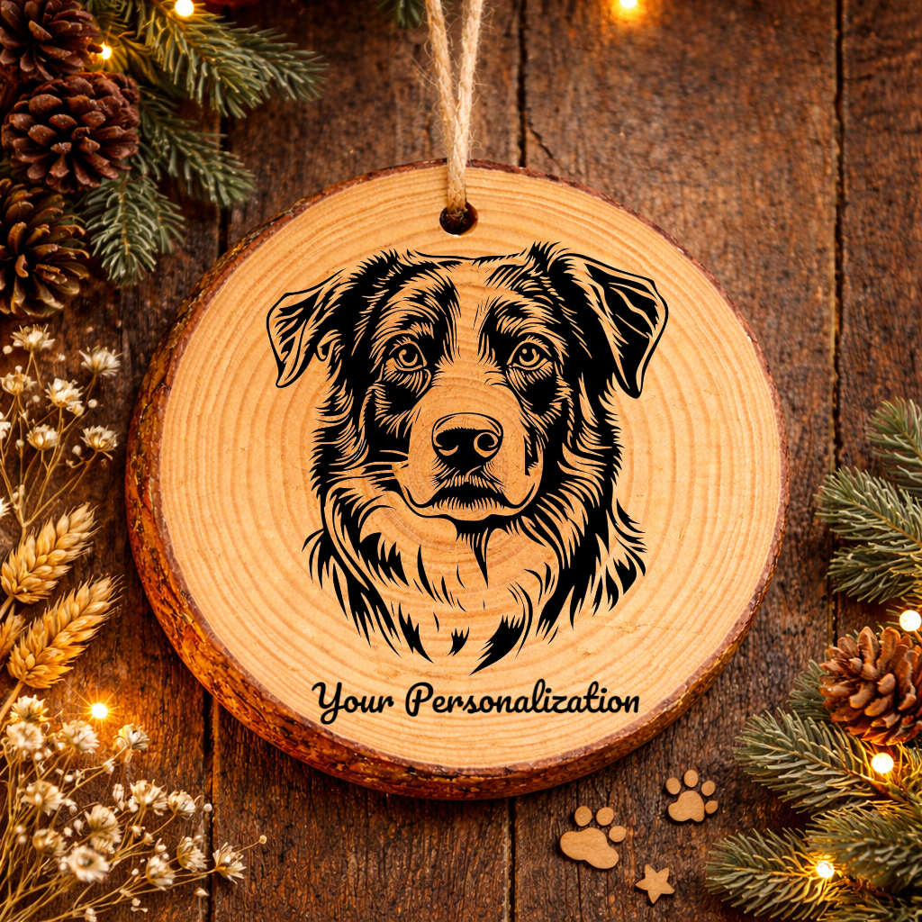 Central Asian Shepherd Dog Dog Ornament – Rustic Wooden Keepsake