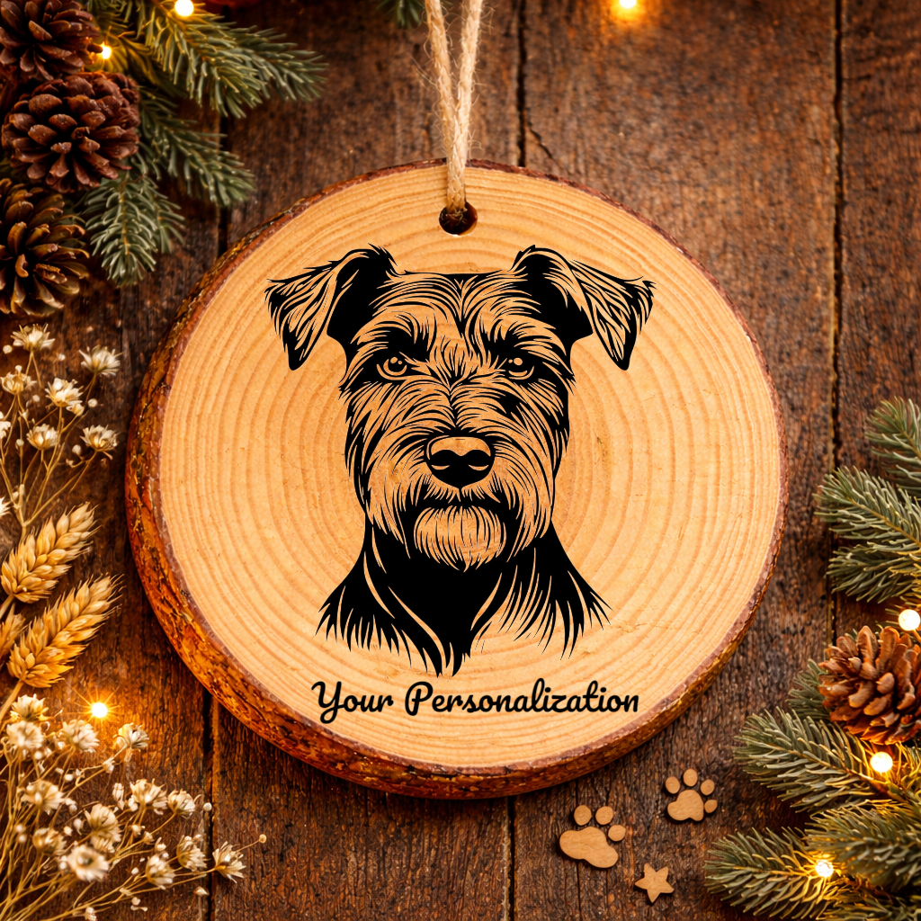 Cesky Terrier Dog Ornament – Rustic Wooden Keepsake