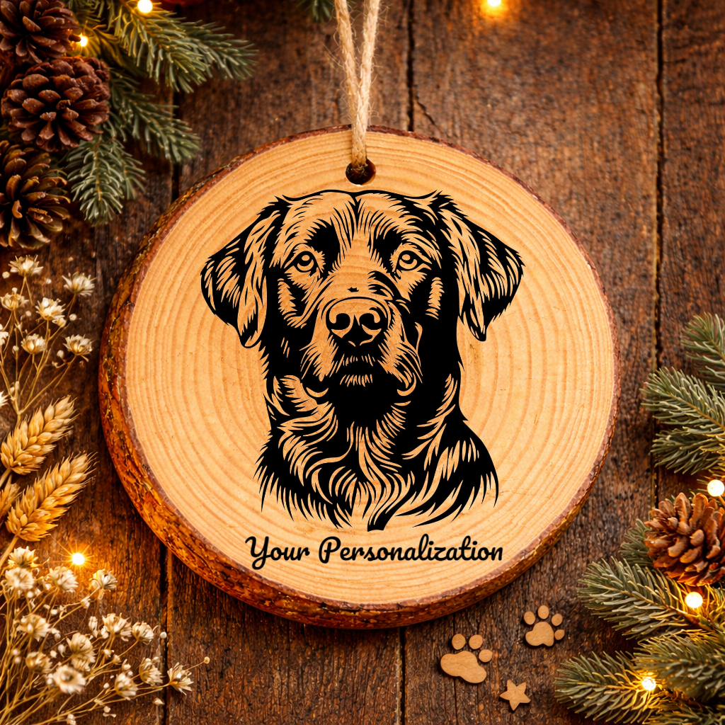 Chesapeake Bay Retriever Dog Ornament – Rustic Wooden Keepsake