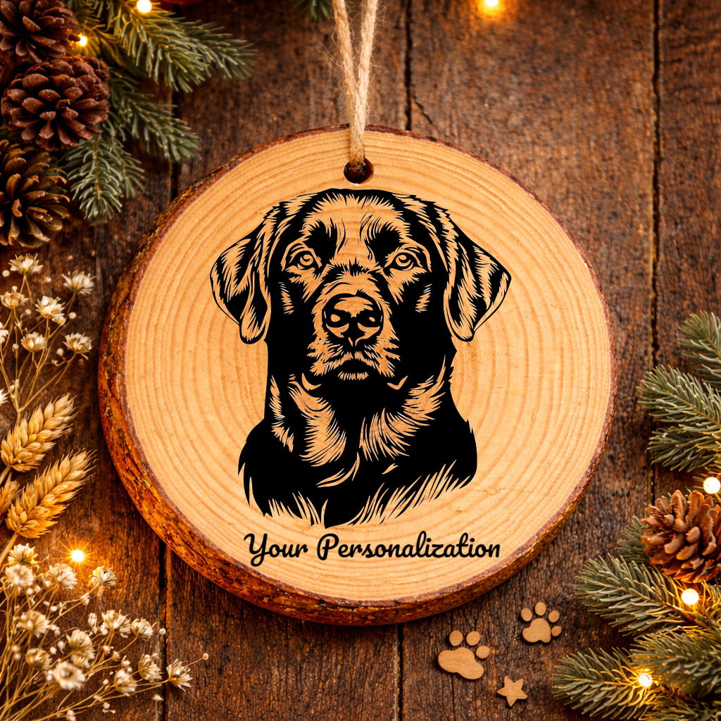 Chesapeake Bay Retriever Dog Ornament – Rustic Wooden Keepsake