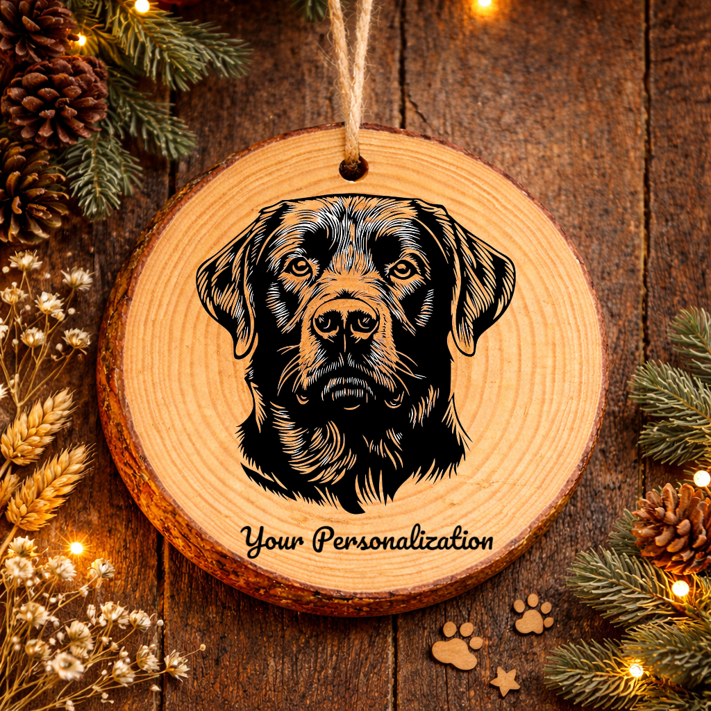 Chesapeake Bay Retriever Dog Ornament – Rustic Wooden Keepsake