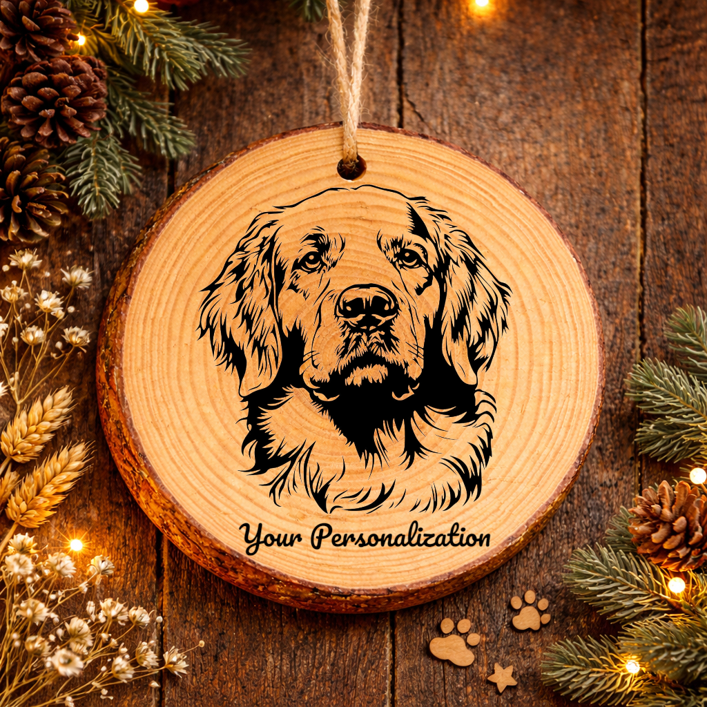 Clumber Spaniel Dog Ornament – Rustic Wooden Keepsake