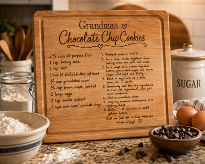 Grandma’s Cookies Recipe Serving Board
