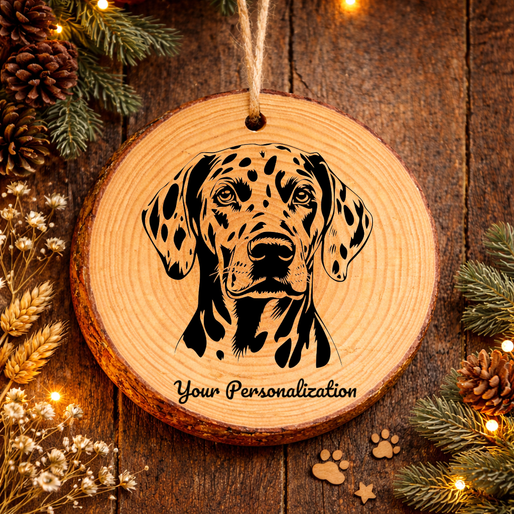 Dalmatian Dog Ornament – Rustic Wooden Keepsake