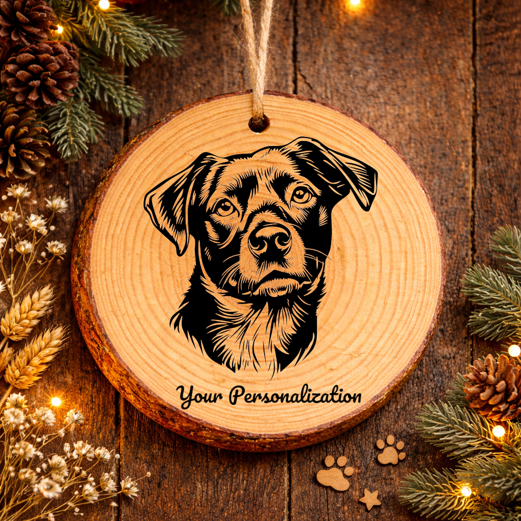 Danish-Swedish Farmdog Dog Ornament – Rustic Wooden Keepsake