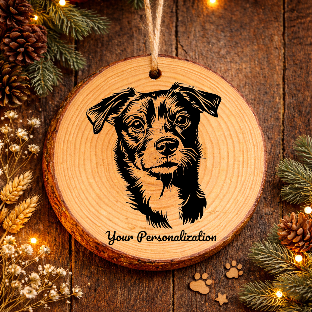 Danish-Swedish Farmdog Dog Ornament – Rustic Wooden Keepsake