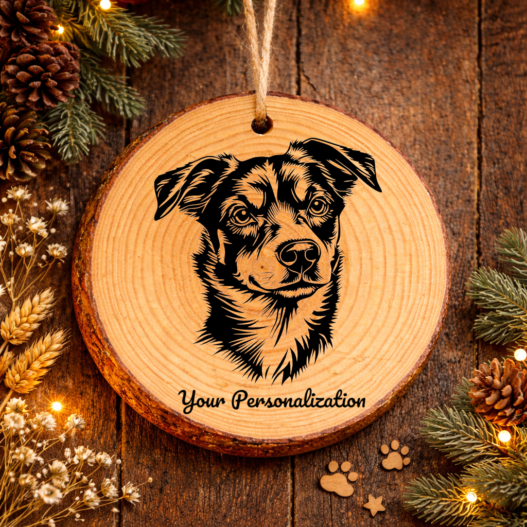 Danish-Swedish Farmdog Dog Ornament – Rustic Wooden Keepsake