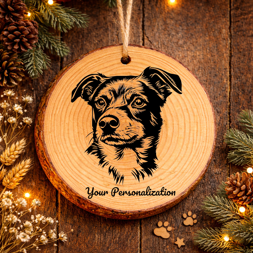 Danish-Swedish Farmdog Dog Ornament – Rustic Wooden Keepsake