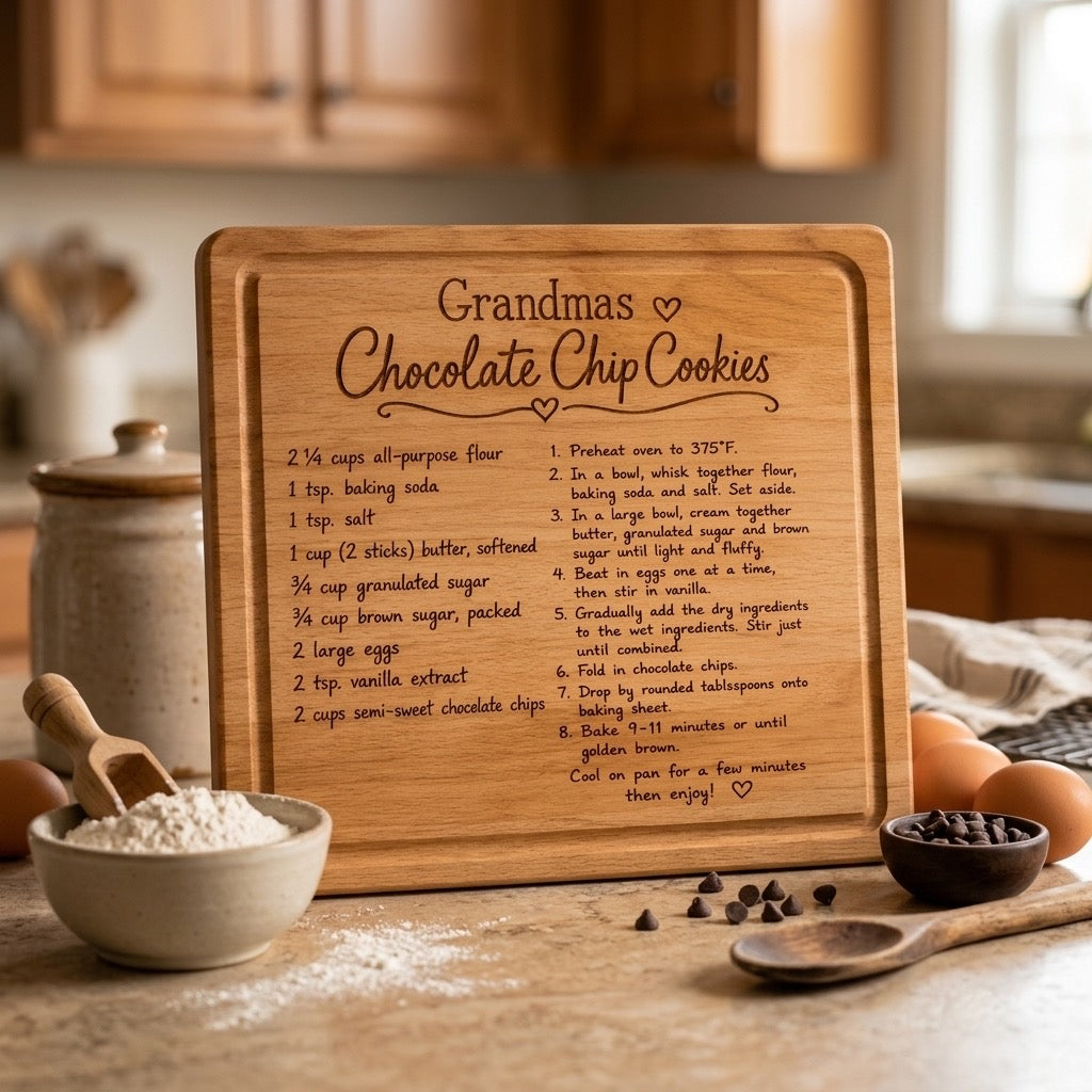 Grandma’s Cookies Recipe Serving Board