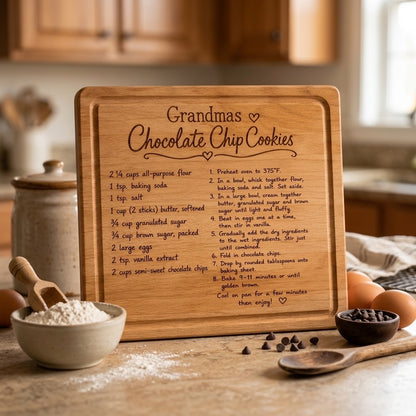 Grandma’s Cookies Recipe Serving Board