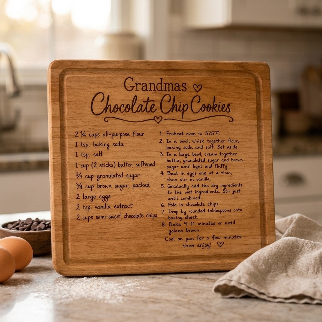 Grandma’s Cookies Recipe Serving Board