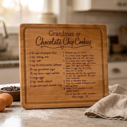 Grandma’s Cookies Recipe Serving Board