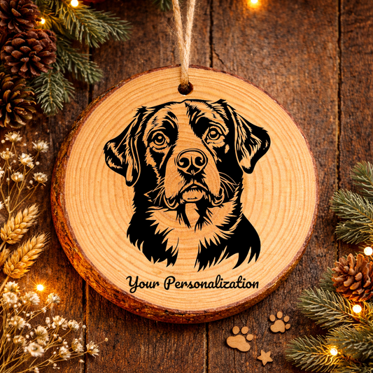 Entlebucher Mountain Dog Dog Ornament – Rustic Wooden Keepsake