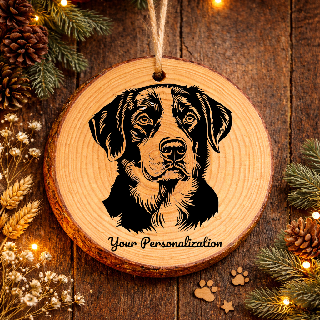 Entlebucher Mountain Dog Dog Ornament – Rustic Wooden Keepsake