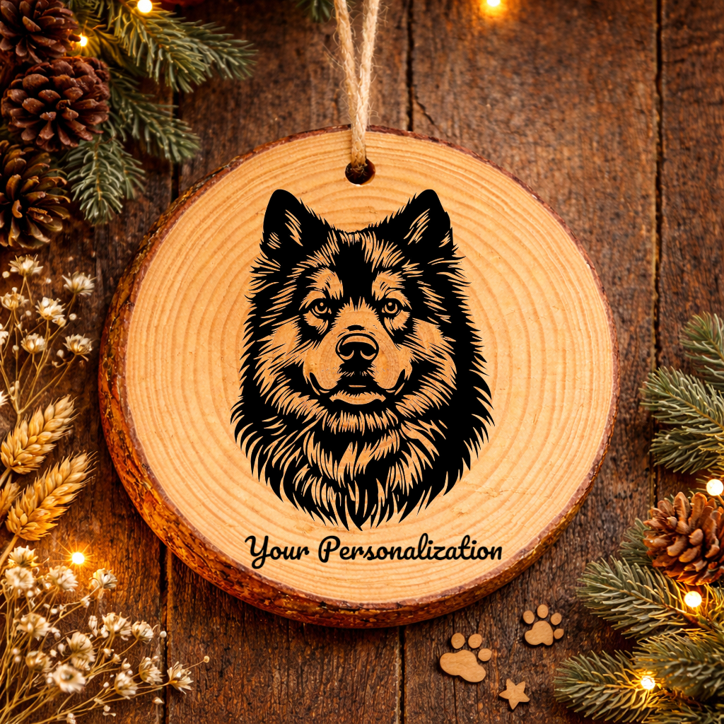 Eurasier Dog Ornament – Rustic Wooden Keepsake