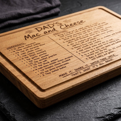 Dad’s Mac ‘n Cheese Recipe Serving Board